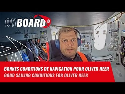 Bonnes conditions de navigation pour Oliver Heer | Vende Globe 2024