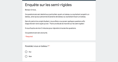 Enqute sur les semi-rigides