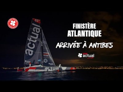 Finistre Atlantique | Arrive d'Actual Ultim 3  Antibes