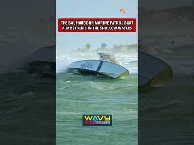 Police boat in trouble at Haulover Inlet  !! | Wavy Boats