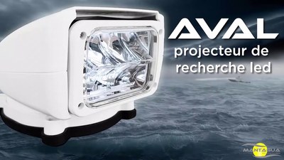 AVAL projecteur de recherche LED par MANTAGUA - YouTube